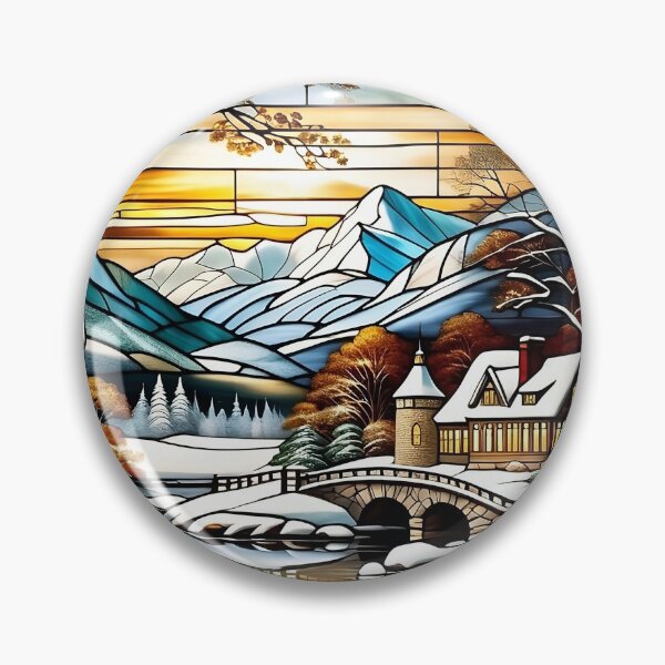Item preview, Winter stained glass window designed and sold by LilithsDesires.