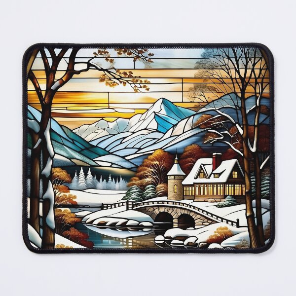 Item preview, Winter stained glass window designed and sold by LilithsDesires.