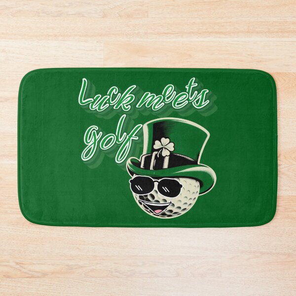 Item preview, Luck Meets Golf Smiling Ball In Green Hat designed and sold by SplashTastic.
