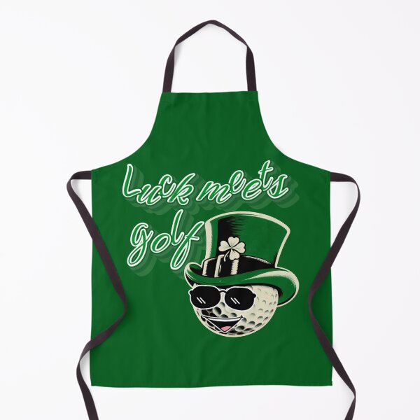 Item preview, Luck Meets Golf Smiling Ball In Green Hat designed and sold by SplashTastic.