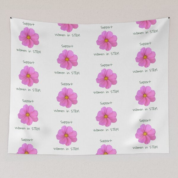 Item preview, Support Women in STEM Pink Cosmos Flower designed and sold by STEM Factually.