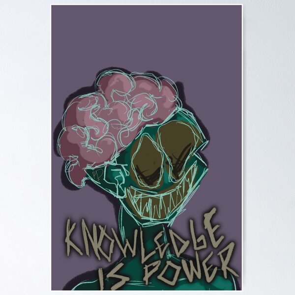 Item preview, Knowledge is Power (M.1) designed and sold by Cryptid by Design.