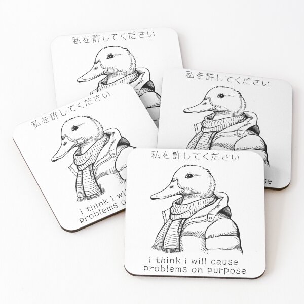 Item preview, I Think I Will Cause Problems On Purpose Funny Goose Duck designed and sold by Damcoc.