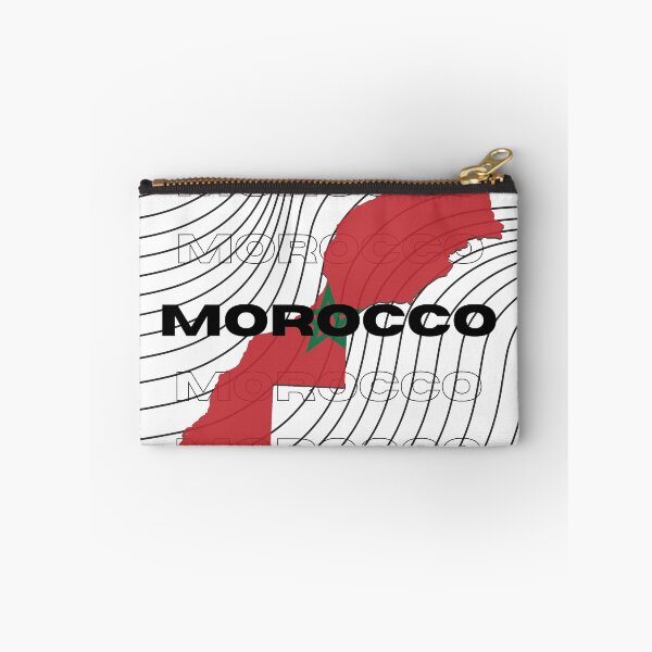 Item preview, Flag Map of Morocco designed and sold by nyblydd.