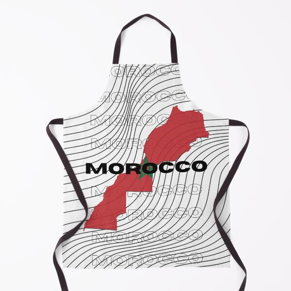 Item preview, Flag Map of Morocco designed and sold by nyblydd.