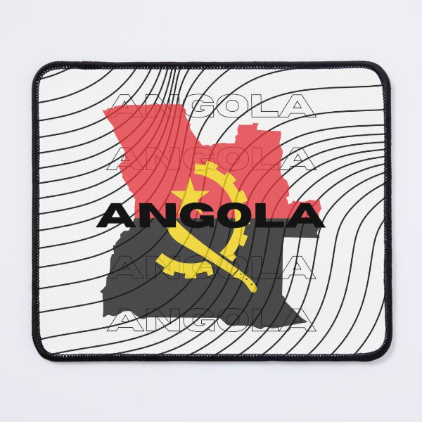Item preview, Flag Map of Angola designed and sold by nyblydd.