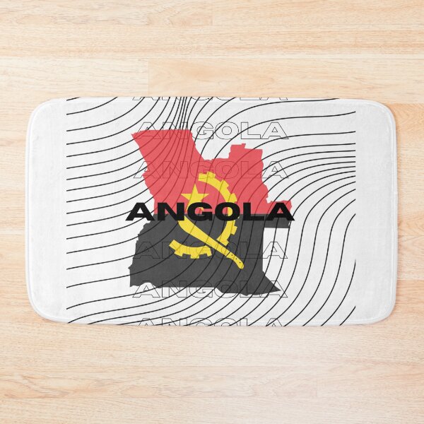 Item preview, Flag Map of Angola designed and sold by nyblydd.