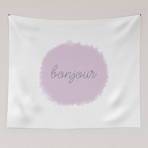 Item preview, Bonjour/Typography/Word/Greeting designed and sold by VeenaNair23.