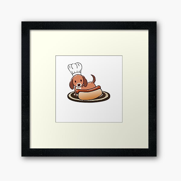 Artikel-Vorschau von Hund mit einem Hot Dog, designt und verkauft von Moonlight Gallery.