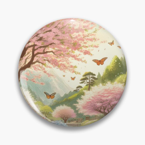 Item preview, Sakura Canopy with Lush Greenery designed and sold by inkNext.