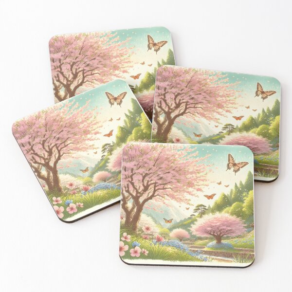 Item preview, Sakura Canopy with Lush Greenery designed and sold by inkNext.