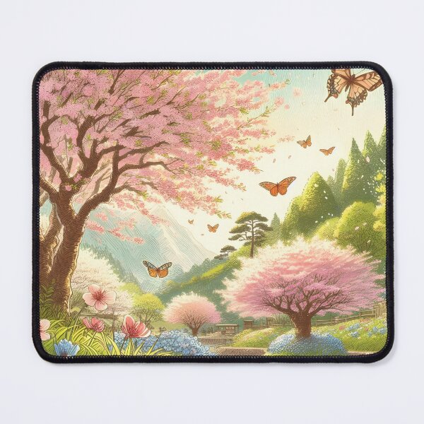 Item preview, Sakura Canopy with Lush Greenery designed and sold by inkNext.