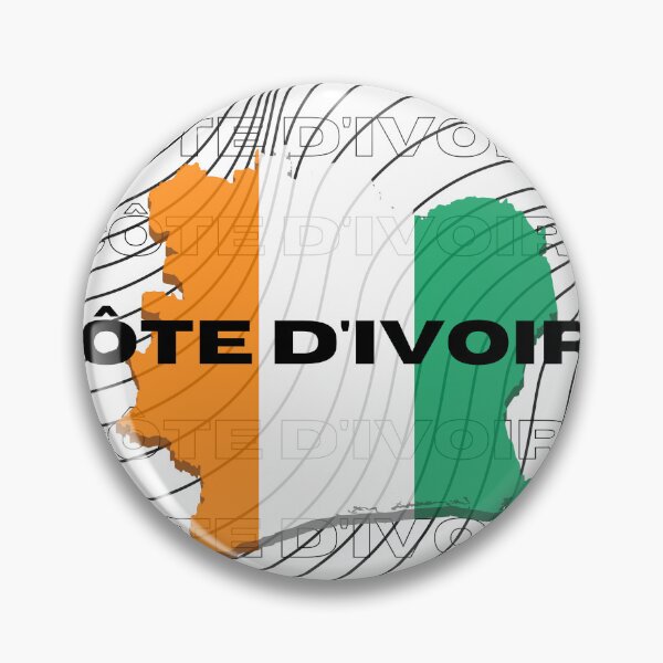 Item preview, Flag Map of Côte D'Ivoire designed and sold by nyblydd.