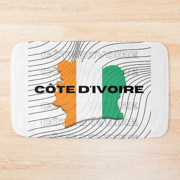 Item preview, Flag Map of Côte D'Ivoire designed and sold by nyblydd.