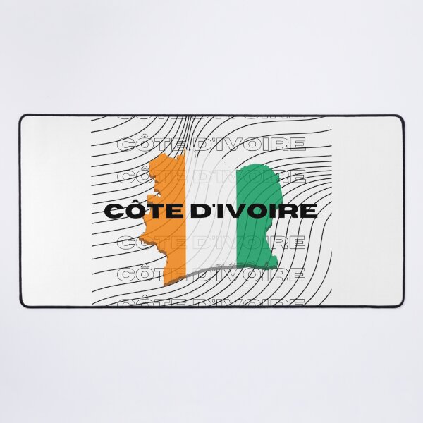Item preview, Flag Map of Côte D'Ivoire designed and sold by nyblydd.