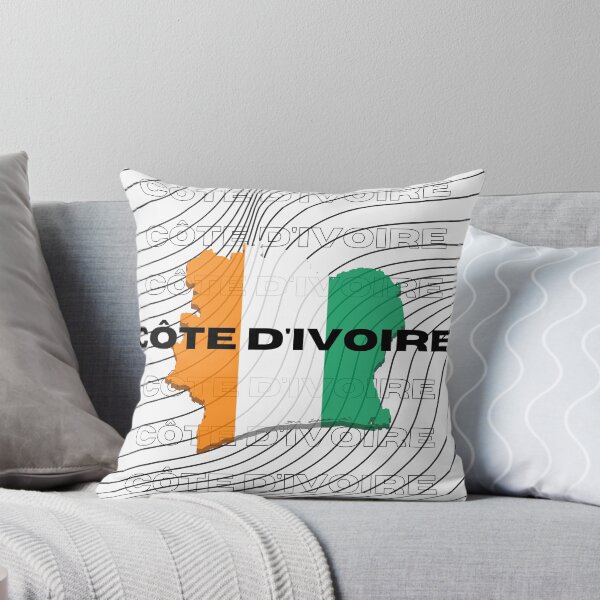 Item preview, Flag Map of Côte D'Ivoire designed and sold by nyblydd.