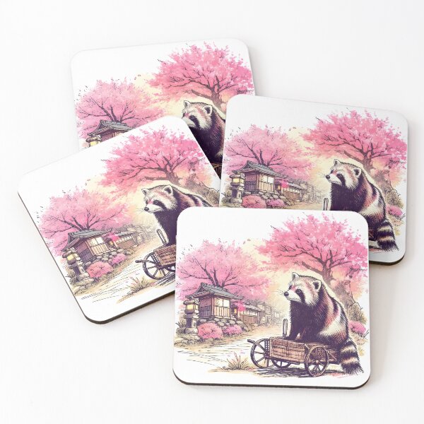 Item preview, Tanuki's Cherry Blossom Delight designed and sold by inkNext.