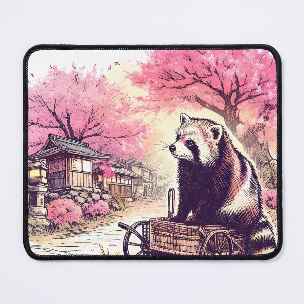 Item preview, Tanuki's Cherry Blossom Delight designed and sold by inkNext.