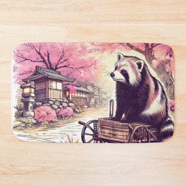 Item preview, Tanuki's Cherry Blossom Delight designed and sold by inkNext.