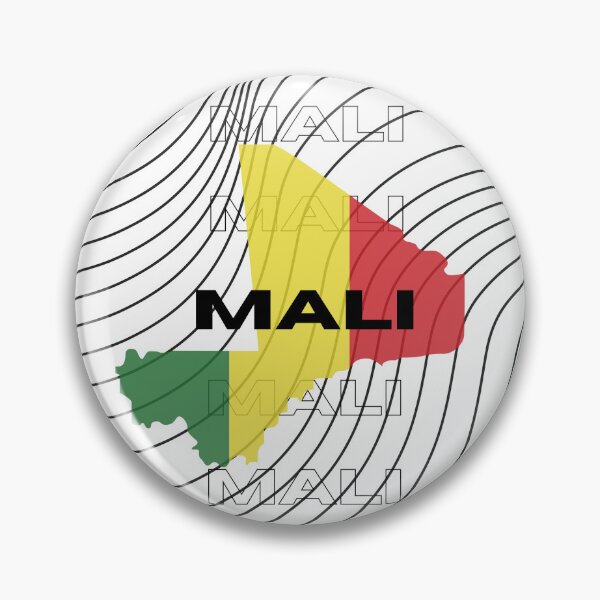 Item preview, Flag Map of Mali designed and sold by nyblydd.