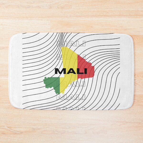 Item preview, Flag Map of Mali designed and sold by nyblydd.