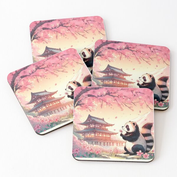 Item preview, Tanuki's Sakura Blossom Serenade designed and sold by inkNext.