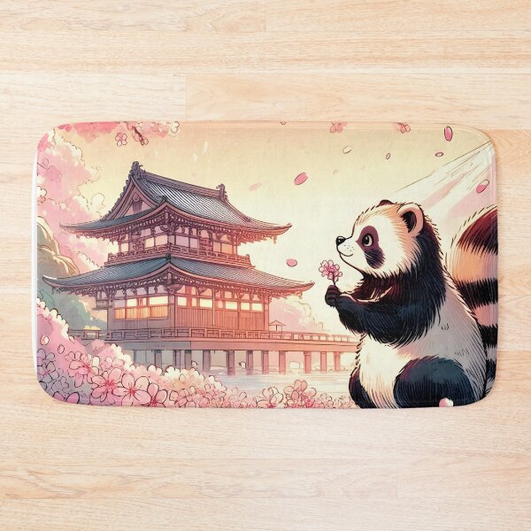 Item preview, Tanuki's Sakura Blossom Serenade designed and sold by inkNext.