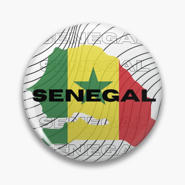 Item preview, Flag Map of Senegal designed and sold by nyblydd.