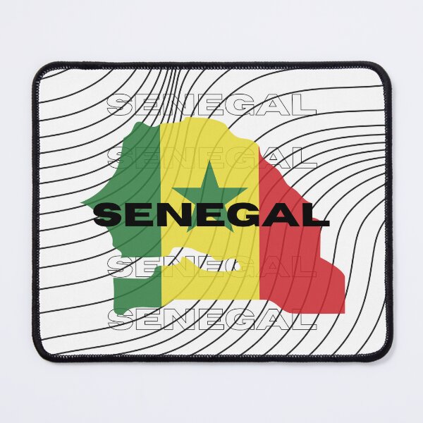 Item preview, Flag Map of Senegal designed and sold by nyblydd.