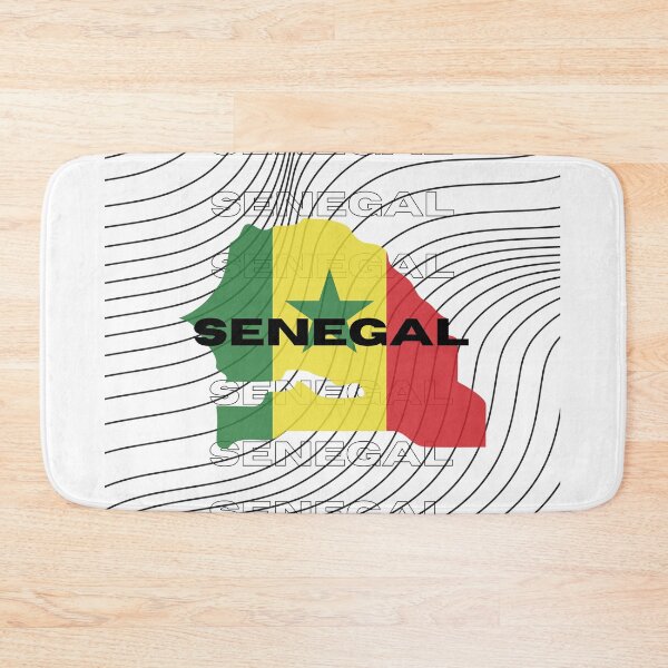 Item preview, Flag Map of Senegal designed and sold by nyblydd.