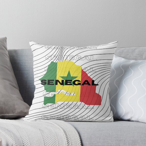 Item preview, Flag Map of Senegal designed and sold by nyblydd.