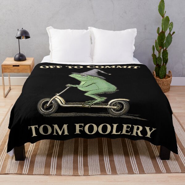 Item preview, Funny Frog Graphic Saying Off To Commit Tom Foolery designed and sold by lidanmasi.