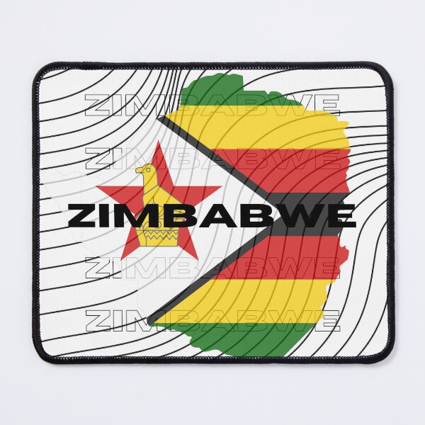Item preview, Flag Map of Zimbabwe designed and sold by nyblydd.
