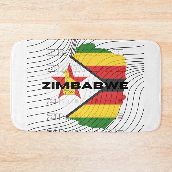 Item preview, Flag Map of Zimbabwe designed and sold by nyblydd.