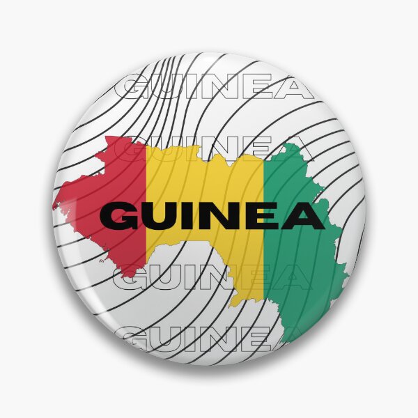 Item preview, Flag Map of Guinea designed and sold by nyblydd.