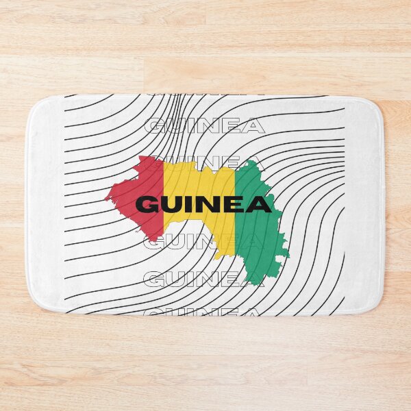 Item preview, Flag Map of Guinea designed and sold by nyblydd.
