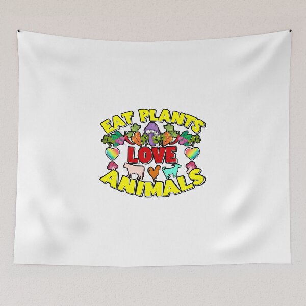 Item preview, Eat Plants Love Animals designed and sold by VEGANIMAL Shop.