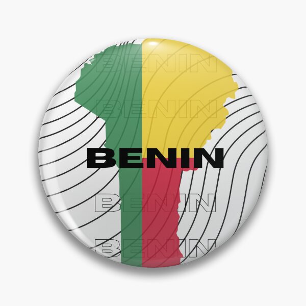 Item preview, Flag Map of Benin designed and sold by nyblydd.