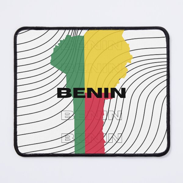 Item preview, Flag Map of Benin designed and sold by nyblydd.