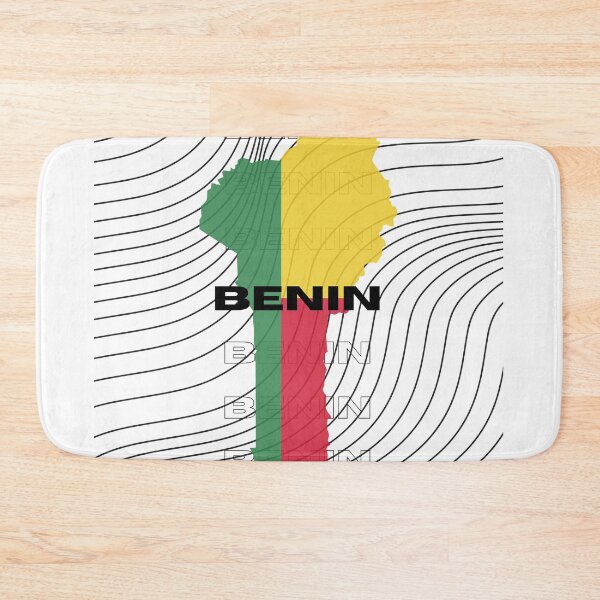Item preview, Flag Map of Benin designed and sold by nyblydd.