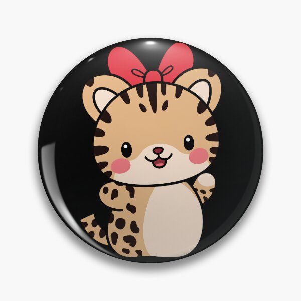 Item preview, Cheetah Kawaii Ribbon Zoo Day Trip Boys Girls Kids designed and sold by rafaeltto.