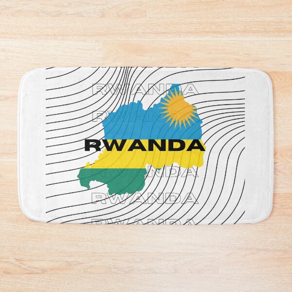 Item preview, Flag Map of Rwanda designed and sold by nyblydd.