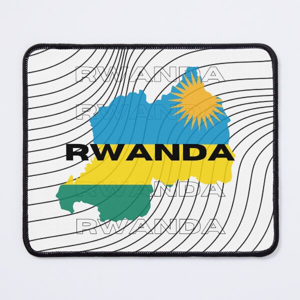 Item preview, Flag Map of Rwanda designed and sold by nyblydd.
