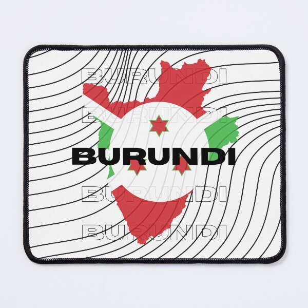 Item preview, Flag Map of Burundi designed and sold by nyblydd.