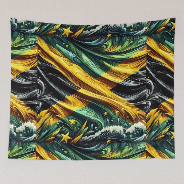 Item preview, Jamaican Flag designed and sold by Intriguing Designs.