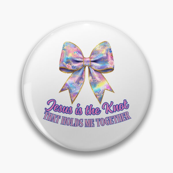 Item preview, Jesus Is the Knot That Holds Me Together – Elegant Chinoiserie Bow Christian Design designed and sold by PolynesianGrace.