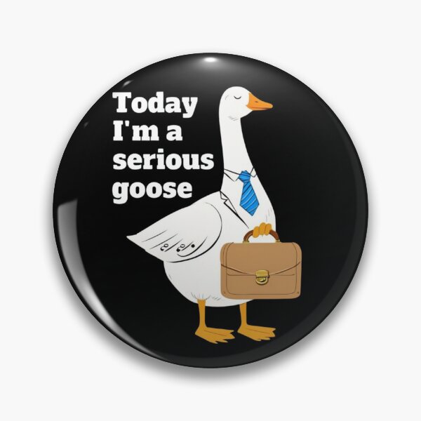 Item preview, "Today I'm a Serious Goose" – Funny & Silly Goose Shirt for Humor Lovers designed and sold by Colorful-Garden.