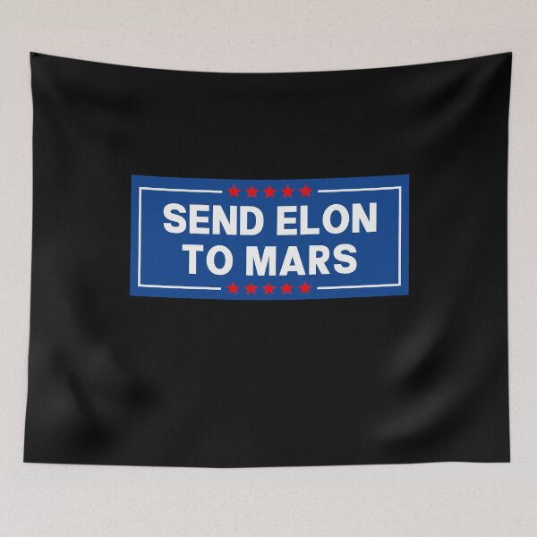 Item preview, Send Elon To Mars - Funny Anti Musk Bumper designed and sold by PixVib.