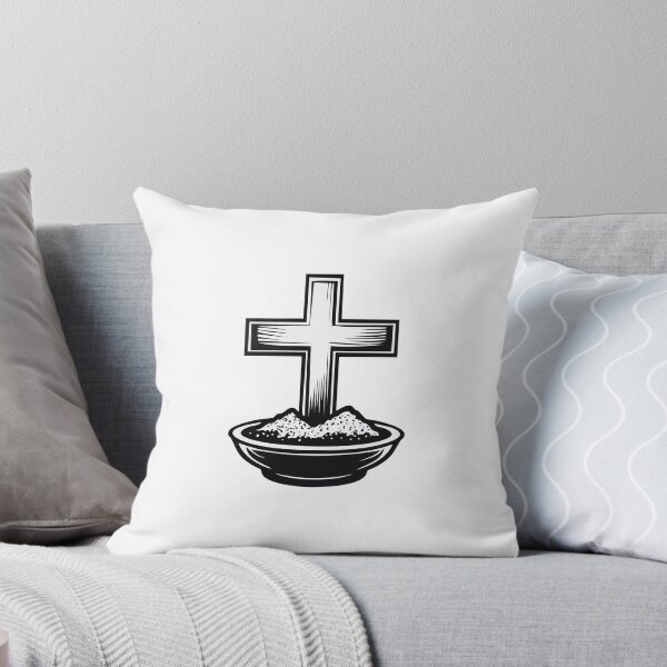 Item preview, Ash Wednesday Christian Cross with Ashes | Lent Season Religious Design designed and sold by CrossCrafted.