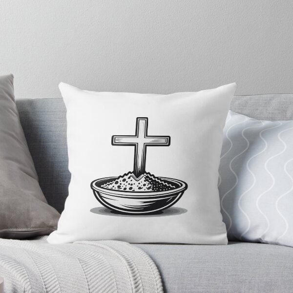 Item preview, Ash Wednesday Christian Cross with Ashes | Lent Season Religious Design designed and sold by CrossCrafted.